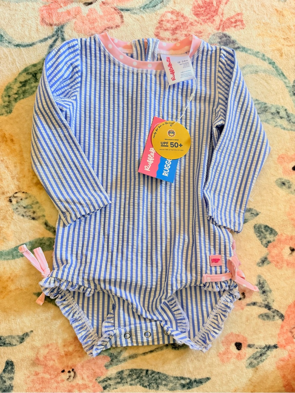 NWT rufflebutts rashguard swimsuit